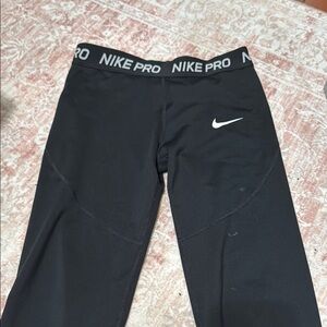 Nike Pro Kids Black Leggings afro fit capri